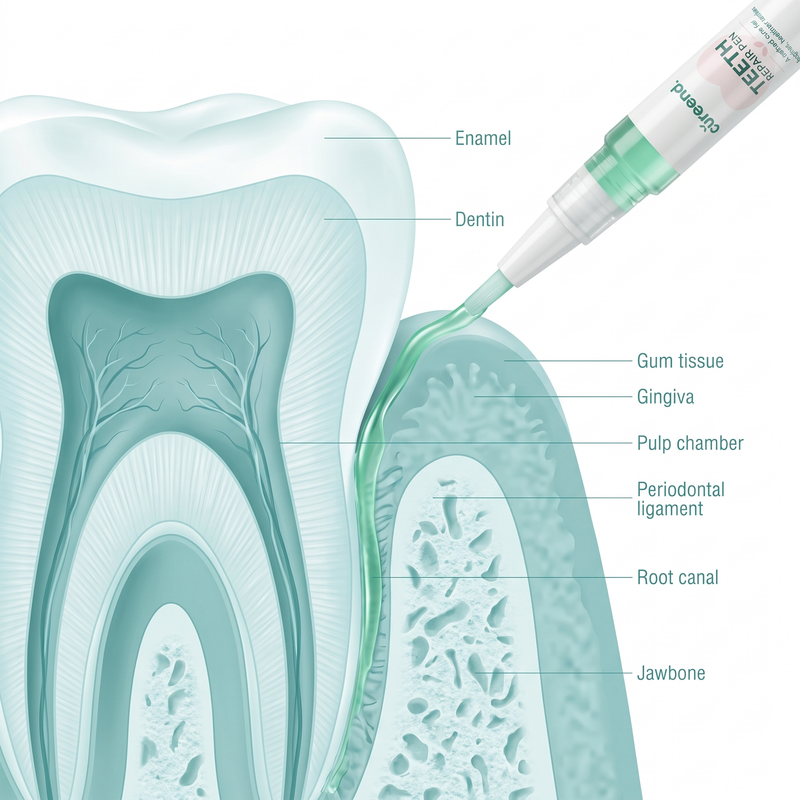 Cureend whitening strip result